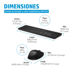 Compra Kit De Teclado Y Mouse Hp Inal Mbrico Negro Espa Ol