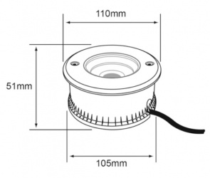 Compra Tecnolite L Mpara Led De Piso Empotrable Orbix Hled