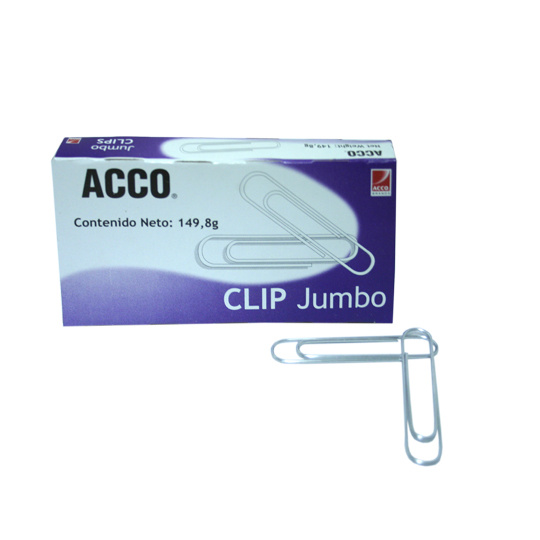 Compra Acco Clip Jumbo 100 Clips Hasta 35 Hojas ACCO P1700