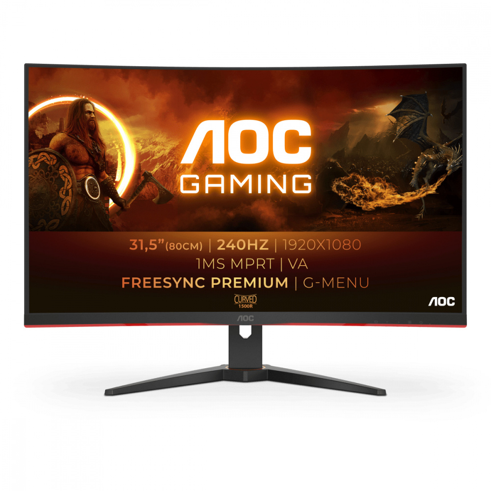 Compra Monitor Gamer Curvo AOC LED 31 5 Full HD FreeSync 240Hz