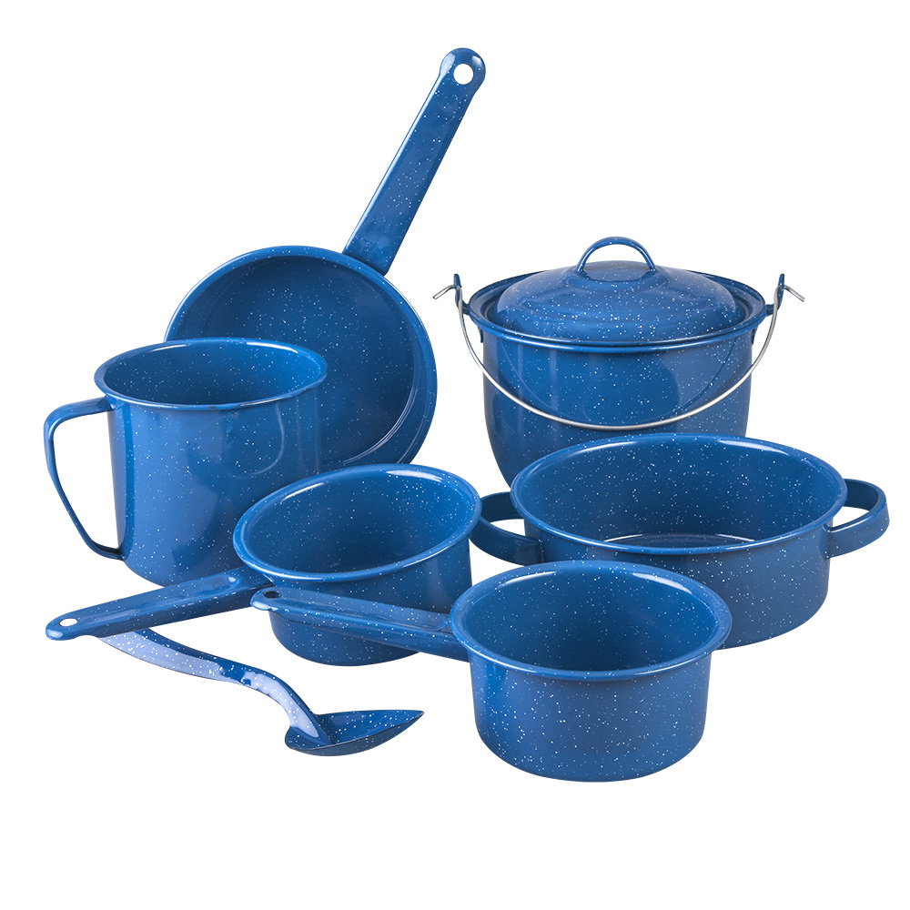 Compra Cinsa Batería de Cocina Jade Peltre 8 Piezas Azul 319864