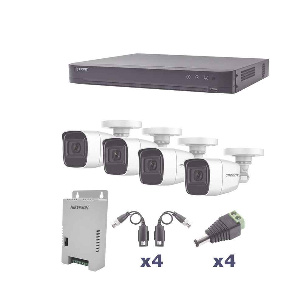 Compra Epcom Kit de Vigilancia KEVTX8T4BW de 4 Cámaras IP KEVTX8T4BW A