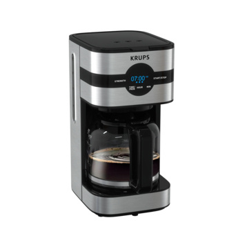 Compra Krups Cafetera Simply Brew Litros Plata Negro Km D