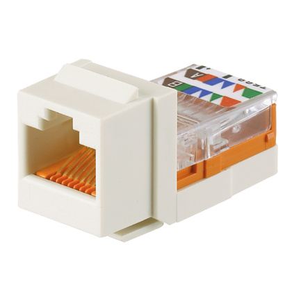 Compra Panduit Jack De Red Cat5e De 8 Posiciones RJ 45 Blanco