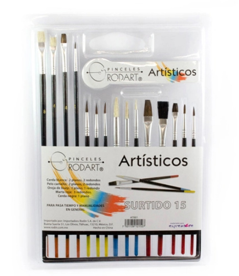 Compra Rodart Set De Pinceles Pelo De Cerda Camello