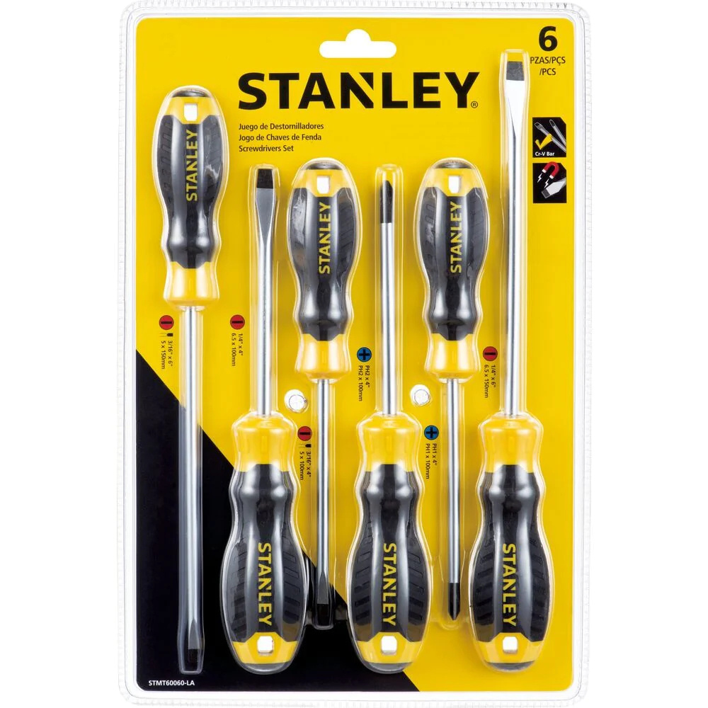 Compra Stanley Juego De Destornilladores Mixtos 6 Piezas STMT60060L LA