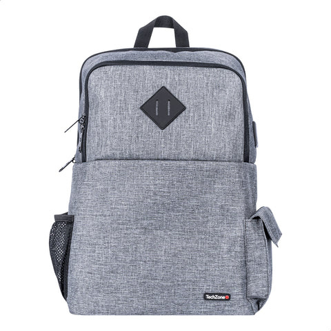 Compra Techzone Mochila de Poliéster p Laptop 15 6 Gris TZ21LBP03 A