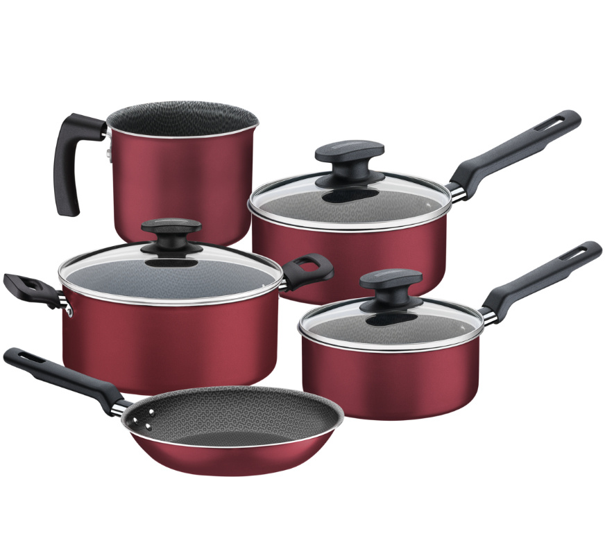 Compra Tramontina Batería de Cocina Loreto Antiadherente Rojo 20399782