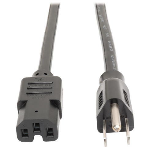 Compra Tripp Lite By Eaton Cable De Poder NEMA 5 15P C15 2 4m Negro