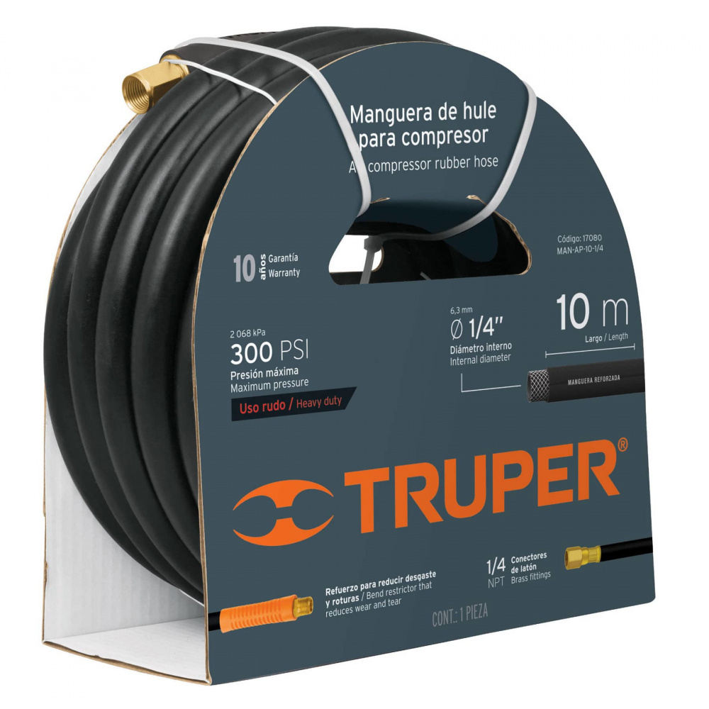 Compra Truper Manguera De Hule Ap Psi M Negro