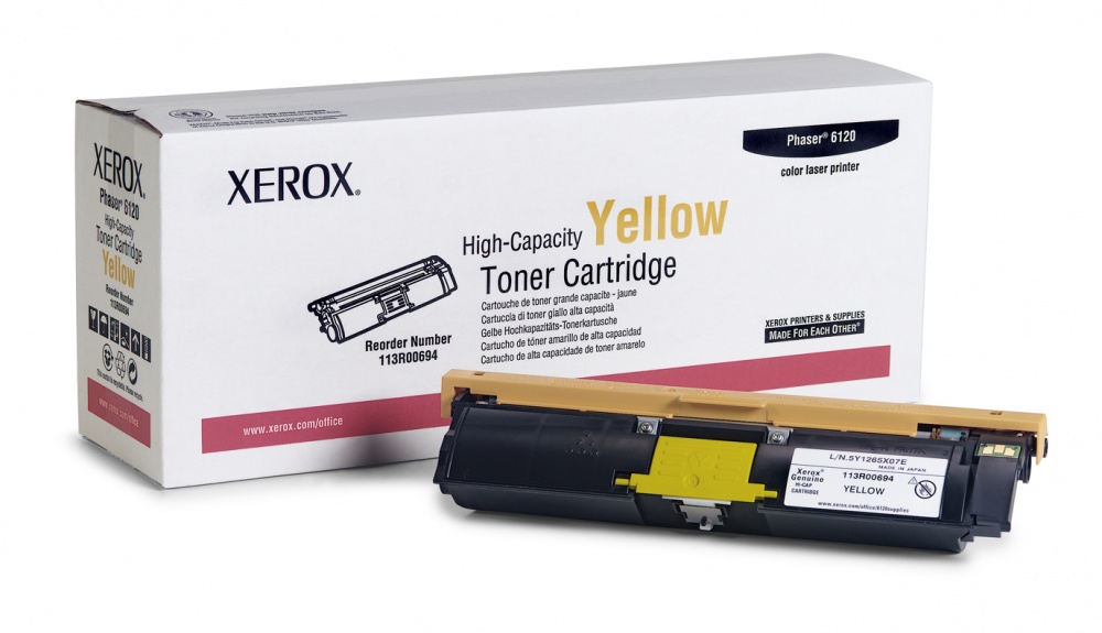 Compra Tóner Xerox 113R00694 Amarillo 4500 Páginas p Phaser 6120