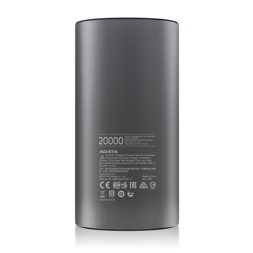 Cargador Portatil Adata Power Bank 000mah Gris Ap000d Dgt 5v Cgy Cyberpuerta Mx