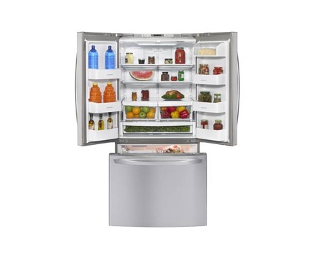 LG Refrigerador GM-B258RBS, 25 Pies Cúbicos, Plata 8801031582624 |  