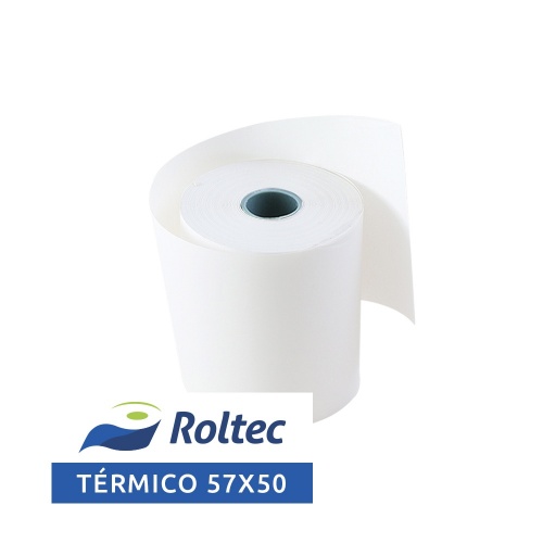 Roltec Rollo de Papel Térmico, 57 x 50mm, 147 Rollos