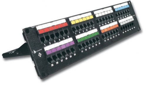 TE Connectivity Panel De Parcheo Blindado, Cat6a, 24 Puertos 1933319-2 ...