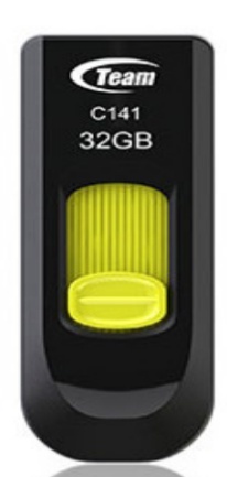 Memoria USB Team Group C141 32GB USB 2.0 Negro/Amarillo