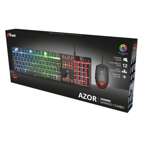 kit teclado e mouse trust gxt 838 azor