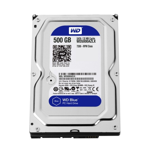 Disco Duro Interno Western Digital WD Blue 3.5'', 500GB, WD5000AZLX |