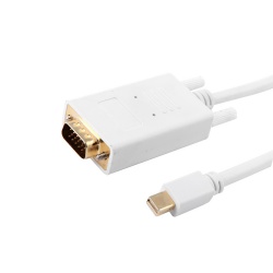 4XEM Cable Mini DisplayPort Macho - VGA Macho, 3 Metros, Blanco 