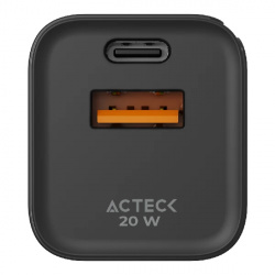 Compra Acteck Cargador De Pared Energon Prime W Usb A Usb C Ac