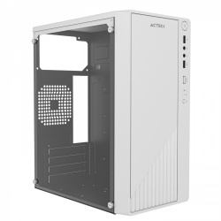 Gabinete Acteck Kioto GC220 con Ventana Micro Tower, Micro ATX/Mini-ITX, USB 2.0, con Fuente 500W, sin Ventiladores Instalados, Blanco 