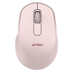 Mouse Acteck Óptico Optimize Ergo MI470, Inalámbrico, USB-A, 1600DPI, Rosa 