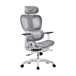 Acteck Silla Ejecutiva Flux Pro EC757, Respaldo de Malla, Reposabrazos, Blanco 