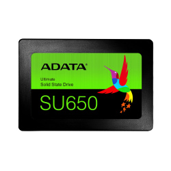 SSD Adata Ultimate SU650, 512GB, SATA III, 2.5'', 7mm, Blister ― Daños menores / estéticos - Sin empaque original. 