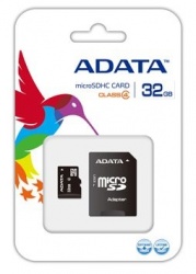 Memoria Flash Adata, 32GB microSDHC Clase 4, con Lector microReader V3 