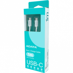 Adata Cable USB-C Macho - USB-C Macho, 1 Metro, Blanco 