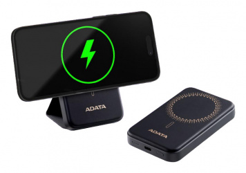 Cargador Portátil Adata Power Bank con Cargador Inalámbrico R050, 5.000mAh, Negro 