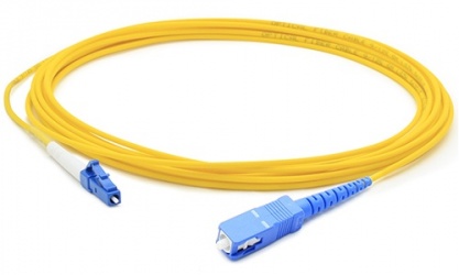 AddOn Cable Fibra Óptica Simplex OFNR OS2 LC Macho - SC Macho, 10 Metros, 50/125, Amarillo 