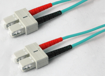 Addon Cable Fibra Óptica OM3 Duplex SC Macho - SC Macho, 50/125, 5 Metros, Azul 
