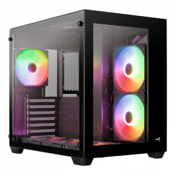 Gabinete Aerocool Drift V2, Midi-Tower, ATX/Micro-ATX/Mini-ITX, sin Fuente, 6 Ventiladores Instalados, Negro 