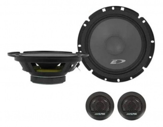 Alpine Bocina para Auto SXE-1751S, 2 Vías, 45W RMS, 280W PMPO, 90dB, Negro 