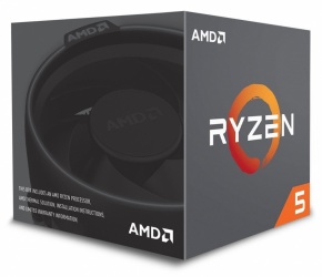 Procesador AMD Ryzen 5 2600, S-AM4, 3.40GHz, Six-Core, 16MB L3 Cache, con Disipador Wraith Stealth 