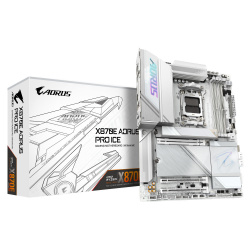 Tarjeta Madre AORUS X870E AORUS PRO ICE, ATX, Socket AM5, AMD X870E, 256GB DDR5, HDMI/DP para AMD 