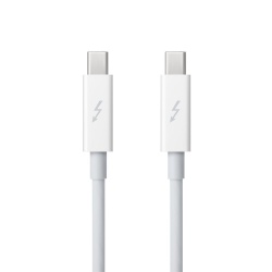 Apple Cable Thunderbolt 2.0 Macho - Thunderbolt 2.0 Macho, 2 Metros, Blanco, para MacBook Air/Pro 