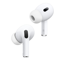 Apple AirPods Pro (2da. Generación), Inalámbrico, Bluetooth, Blanco - Incluye Estuche de Carga Inalámbrico y Alámbrico 