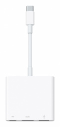 Apple Adaptador Multipuerto USB-C Macho - AV Digital Hembra, Blanco, para Mac 