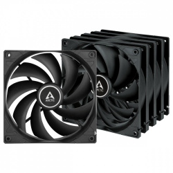 Ventilador Artic Cooling F14, 140mm, 1350RPM, Negro - 5 Piezas 