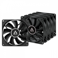 Ventilador Artic Cooling F9, 92mm, 1800RPM, Negro - 5 Piezas 