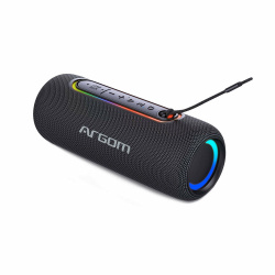 Argomtech Bocina Portátil Radyon X30 Beats, Bluetooth, Inalámbrico, 10W RMS, Negro - Resistente al Agua 
