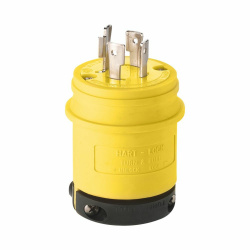 Arrow Hart Clavija Recta, 20A, 125 - 250V, NEMA L14-20R, Amarillo 