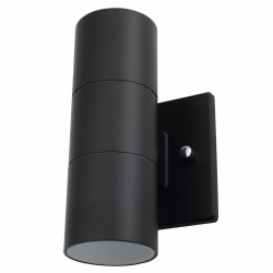 Artlite Lámpara LED para Pared ADE-019, Exteriores, hasta 25W, Base GU10, Negro, para Iluminación Comercial/Casa - No Incluye Foco 