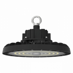 Artlite Lámpara LED de Campana Slim, Exterior, Luz Blanco Frío, 150W, 24000 Lúmenes, Negro, para Iluminación Industrial 