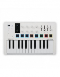 Arturia Teclado MIDI MiniLab 3, 25 Teclas, USB, Blanco 