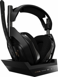 Astro Gaming Audífonos Gamer A50 para Xbox/PS/PC/Mac, Inalámbrico, RF, Negro/Dorado ― incluye Base XB1 Gen 4 