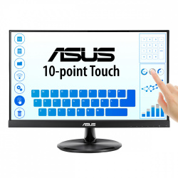 Monitor ASUS VT229H W-LED Touch 21.5'', Full HD, HDMI, Bocinas Integradas (2 x 1.5W), Negro ― Daños menores / estéticos - Empaque dañado, producto sellado/nuevo. 