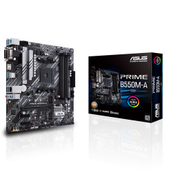 Tarjeta Madre ASUS Micro ATX Prime B550M-A/CSM, S-AM4, AMD B550, HDMI, 128GB DDR4 para AMD ― Requiere Actualización de BIOS para la Serie Ryzen 5000 ― Abierto 